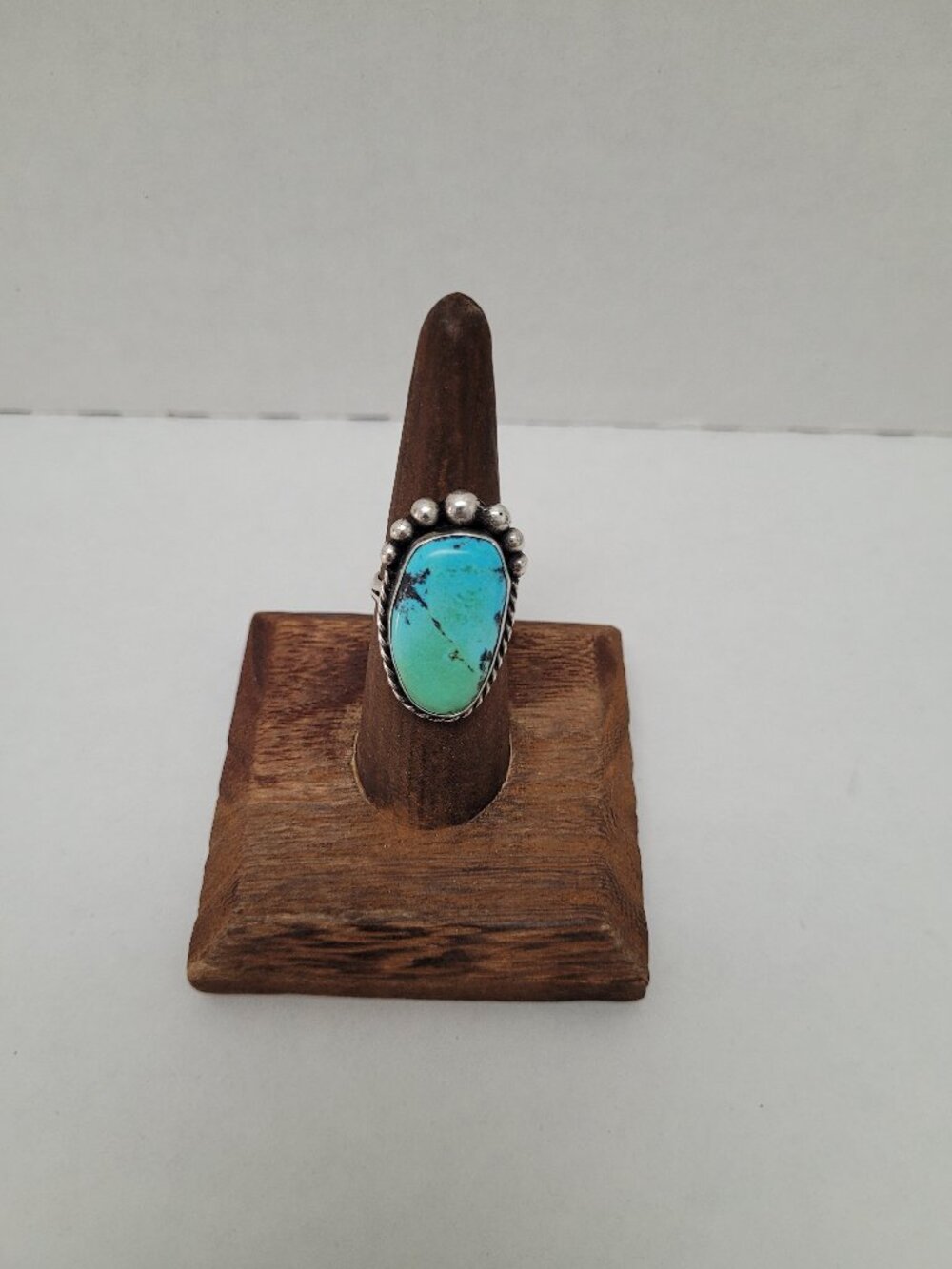 Ikee Design Boho Single Finger Wooden Ring Stand  2 1/2  x 2 1/2 x 2 3/4 inches
